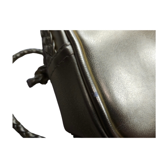 Vintage Tianni Braided Metallic Crossbody Purse in Gold - Picture 6 of 9